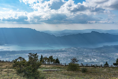 Scenic view of landscape against sky