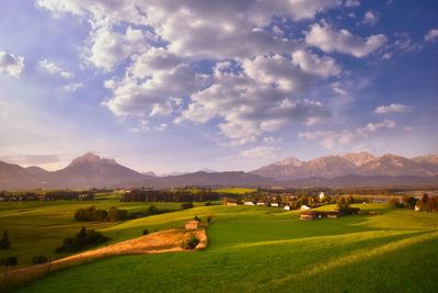 Scenic view of landscape against sky