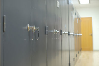 Lockers in room