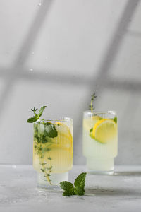 Close-up of drink on table