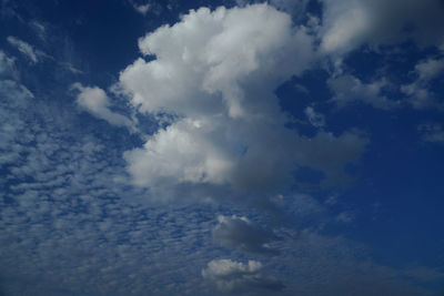 Low angle view of clouds in sky