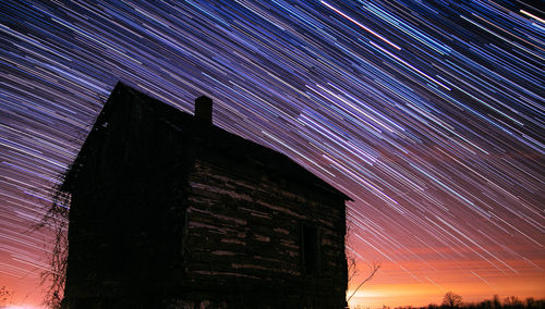 Low angle view of sky at night