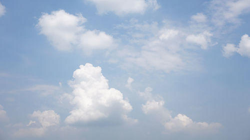 Low angle view of clouds in sky