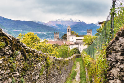 Panoramic view of buildings against sky
