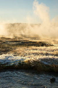 Scenic view of landscape against sky