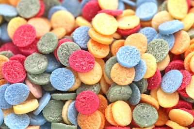 Full frame shot of colorful sweet candies