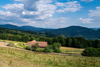 Scenic view of landscape against sky