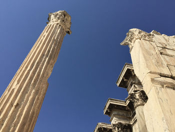 West wall of the library of hadrian, created by roman emperor hadrian in ad 132 in athens, greece. 