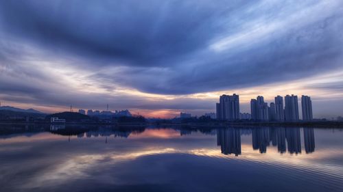 Sunrise over the lake