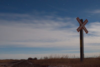 Lonely railway crossing