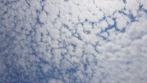 Low angle view of clouds in sky