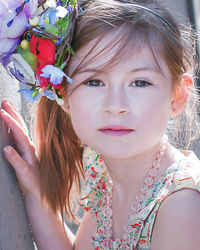 Portrait of smiling young woman