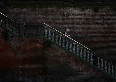 View of brick wall