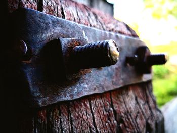 Close-up of rusty metal