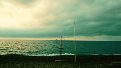 Scenic view of sea against sky