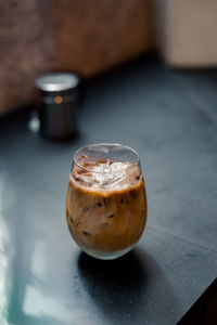 Iced coffee with milk
