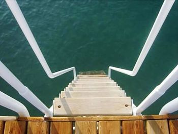 View of empty walkway