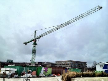 Cranes at construction site