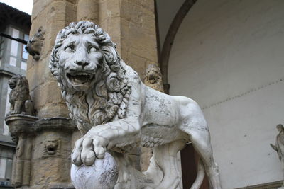 Low angle view of statue