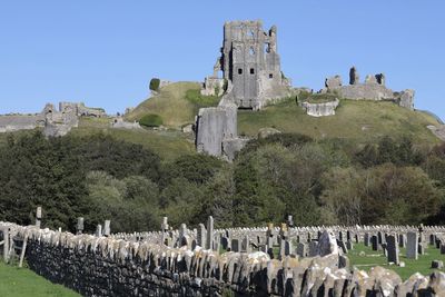 Panoramic view of historic building against sky