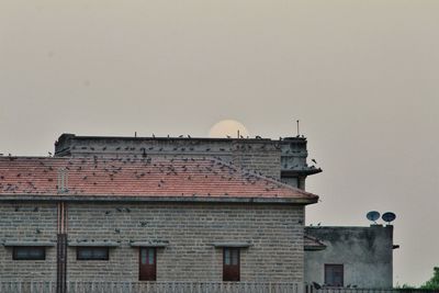 Low angle view of building against sky