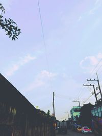 Low angle view of buildings against sky