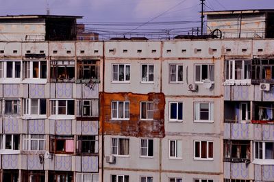 Full frame shot of old building in city