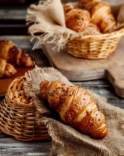 Close-up of food on table