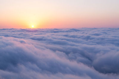 Scenic view of cloudscape during sunset