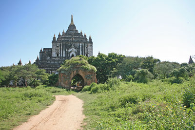 View of historical building against clear sky