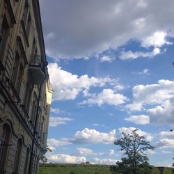 Built structure against cloudy sky