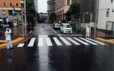 View of city street