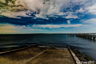 Scenic view of sea against sky