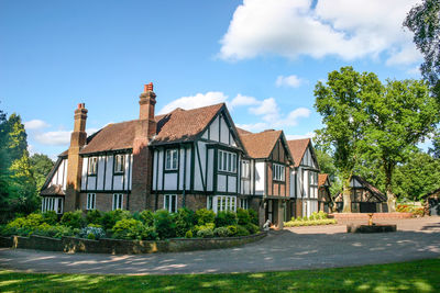 A large estate home, tudor style, in the uk.