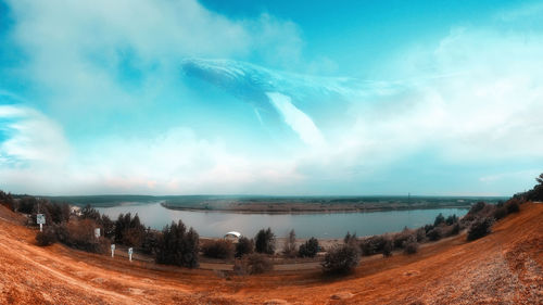 Scenic view of calm sea