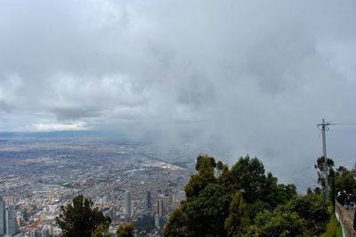 Panoramic view of cityscape against sky