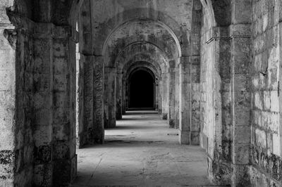 Corridor of historic building