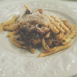 Close-up of served food
