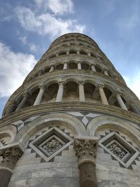 Low angle view of historical building against sky