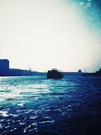 Boats in sea