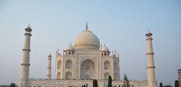 View of historical building against clear sky