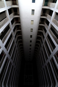 Low angle view of spiral staircase