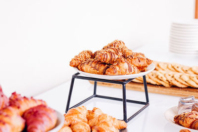 Close-up of food on table