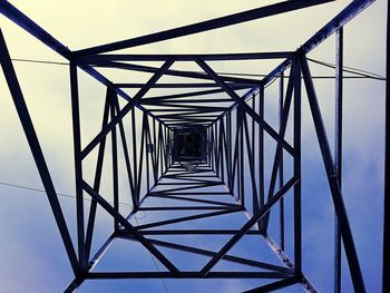 Low angle view of bridge against sky