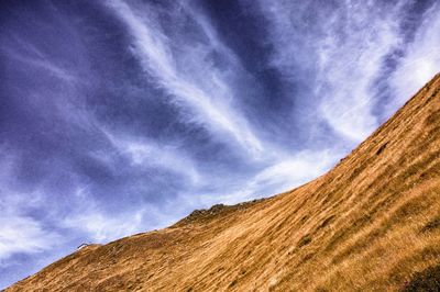 Low angle view of cloudy sky