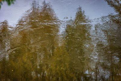 Close-up of water drops on fountain