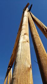 Tall poles of entry to ranch