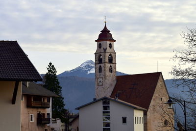 Low angle view of church against sky