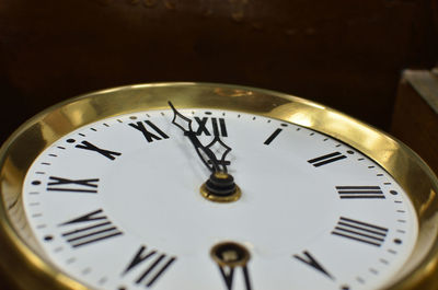 Close-up of clock