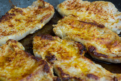 Close-up of grilled meat